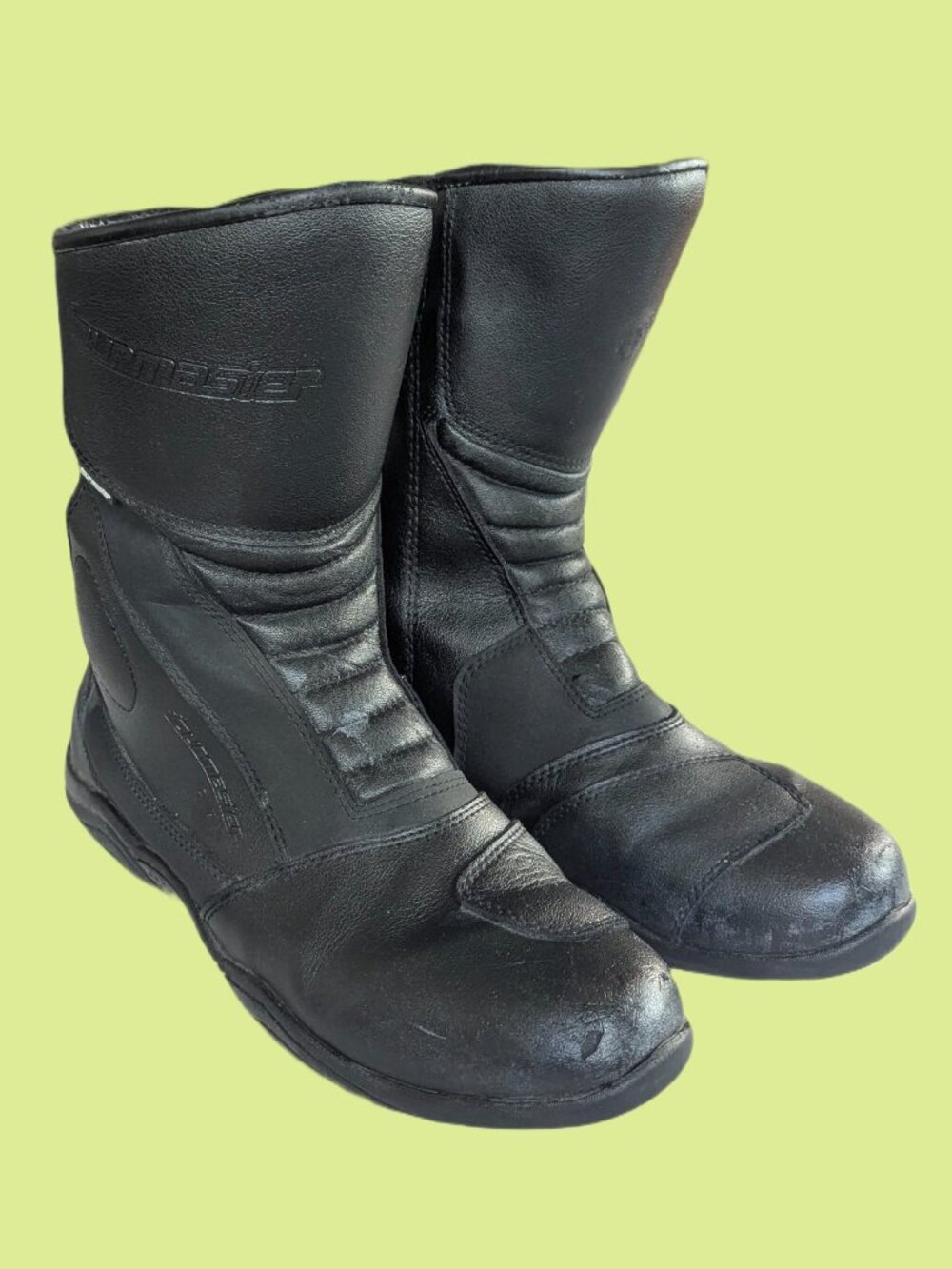 Tourmaster Black Motorcross Motorcycle Racing Boots - Ladies Size 10